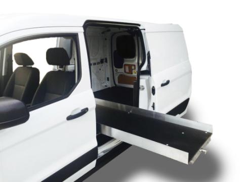 Aluminum Dual Directional Cargo Slide 1000 Lb Capacity 16-19 Chevrolet Express 135 Inch WB (Side) Cargo Ease