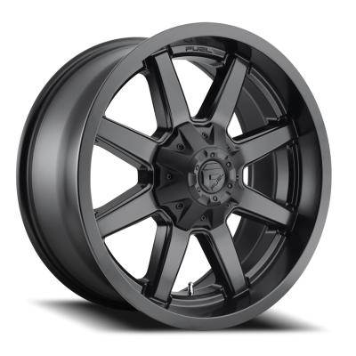 Aluminum Wheels 18X9 Maverick D436 8 On 165.1 Satin Black 125.1 Bore 20 Offset 8 Spoke Fuel Off Road Wheels