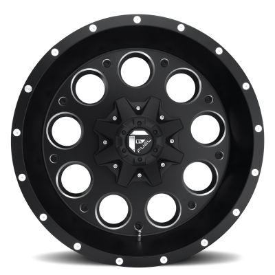 Aluminum Wheels 15X8 Revolver D525 5 On 120.7/5 On 127 Matte Black/Milled 78.1 Bore -18 Offset Fuel Off Road Wheels