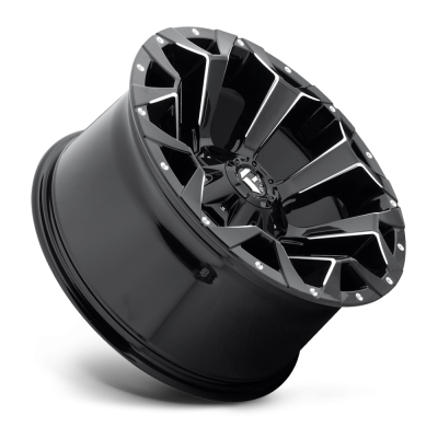 Aluminum Wheels 18X9 Assault D546 5 On 114.3/5 On 127 Matte Black/Milled 78.1 Bore 20 Offset 8 Spoke Fuel Off Road Wheels