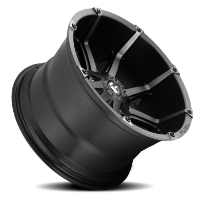 Aluminum Wheels 20X9 Coupler D556 6 On 139.7 Matte Black/Machined Dark Tint 108 Bore 20 Offset Multi Spoke Fuel Off Road Wheels