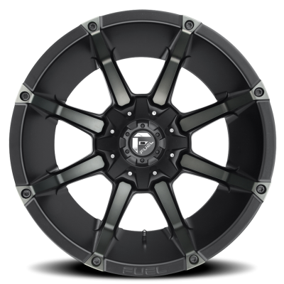 Aluminum Wheels 20X9 Coupler D556 6 On 139.7 Matte Black/Machined Dark Tint 108 Bore 20 Offset Multi Spoke Fuel Off Road Wheels