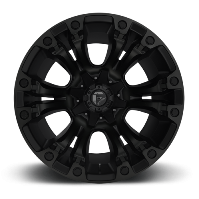 Aluminum Wheels 20X10 Vapor D560 8 On 165.1 Matte Black 125.2 Bore -18 Offset Fuel Off Road Wheels