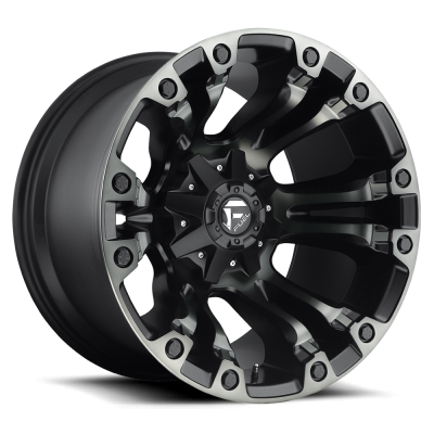 Aluminum Wheels 20X10 Vapor D569 8 On 165.1 Matte Black Double Dark Tint 125.1 Bore -18 Offset Fuel Off Road Wheels