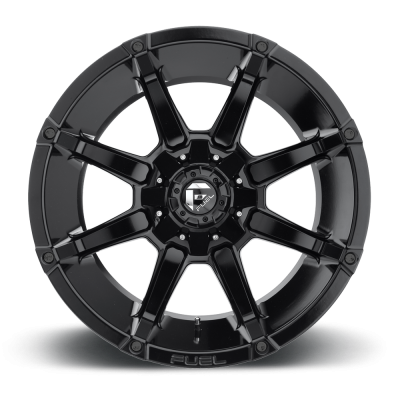 Aluminum Wheels 20X9 Coupler D575 8 On 165.1 Gloss Black 125.2 Bore 1 Offset 8 Spoke Fuel Off Road Wheels