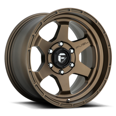 Aluminum Wheels 17X9 Shok D666 6 On 135 Matte Bronze 87.1 Bore 1 Offset Fuel Off Road Wheels