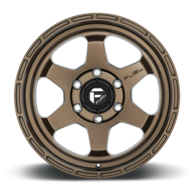 Aluminum Wheels 17X9 Shok D666 6 On 135 Matte Bronze 87.1 Bore 1 Offset Fuel Off Road Wheels