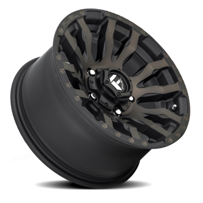 Aluminum Wheels 22X12 Blitz D674 5 On 139.7 Matte Black Double Dark Tint 78.1 Bore -44 Offset Multi Spoke Fuel Off Road Wheels