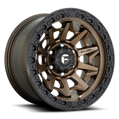Aluminum Wheels 20X10 Covert D696 6 On 135 Matte Bronze Black Bead Ring 87.1 Bore -18 Offset Multi Spoke Fuel Off Road Wheels