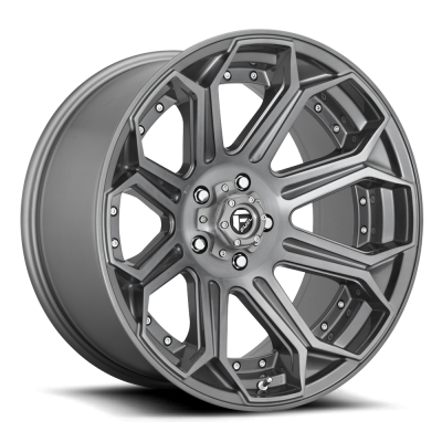 Aluminum Wheels 20X9 Siege D705 5 On 139.7 Brushed Gunmetal Gray Tinted Clear 78 Bore 1 Offset Fuel Off Road Wheels