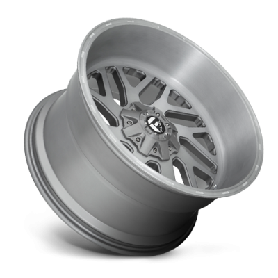 Aluminum Wheels 20X10 Triton Platinum D715 8 On 165.1 Brush Gunmetal Gray/Clear Tint 125.1 Bore -18 Offset Mesh Spoke Fuel Off Road Wheels