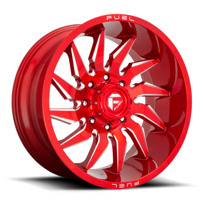 Aluminum Wheels 20X9 Saber D745 6 On 135 Candy Red Milled 87.1 Bore 20 Offset Fuel Off Road Wheels