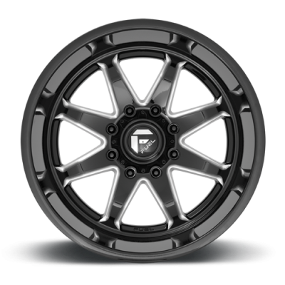 Aluminum Wheels 22X12 Hammer D749 6 On 135 Gloss Black Milled 87.1 Bore -44 Offset Fuel Off Road Wheels