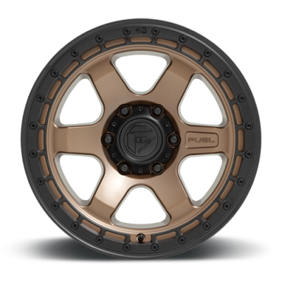 Aluminum Wheels 17X9 Block D751 6 On 120 Matte Bronze/Black Ring 67 Bore 1 Offset 6 Spoke Fuel Off Road Wheels