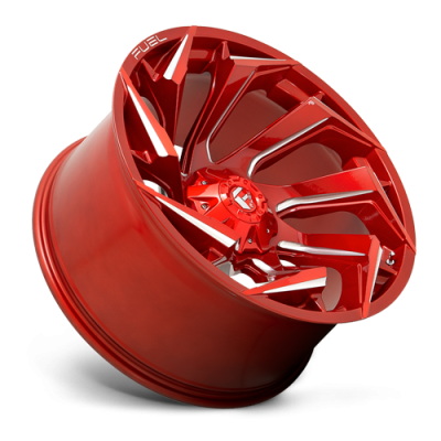Aluminum Wheels 20X9 Reaction D754 5 On 114.3/5 On 127 Candy Red/Milled 78.1 Bore 20 Offset Fuel Off Road Wheels