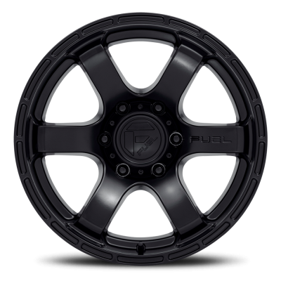 Aluminum Wheels 18X9 Rush D766 6 On 120 Satin Black 67.06 Bore 20 Offset Fuel Off Road Wheels