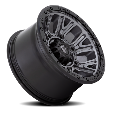 Aluminum Wheels 17X9 Traction D825 6 On 139.7 Gunmetal Gray/Black Ring 106.1 Bore 1 Offset Fuel Off Road Wheels