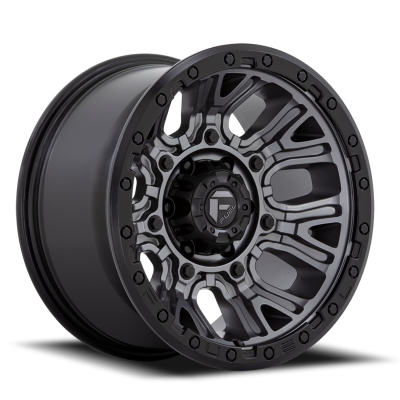 Aluminum Wheels 20X9 Traction D825 6 On 135 Gunmetal Gray/Black Ring 87.1 Bore 1 Offset Fuel Off Road Wheels