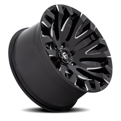 Aluminum Wheels 20X10 Quake D828 5 On 139.7 Gloss Black Milled 78.1 Bore -18 Offset Fuel Off Road Wheels