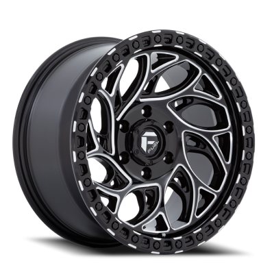Aluminum Wheels 15X8 Runner OR D840 5 On 139.7 Gloss Black Milled 108 Bore -19 Offset Fuel Off Road Wheels