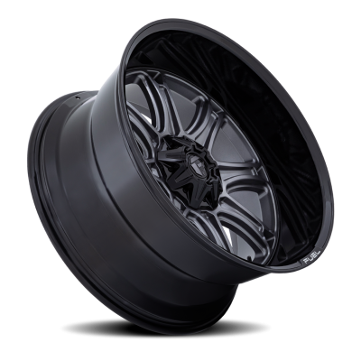 Aluminum Wheels 20X9 Darkstar FC853AB 8 On 180 Matte Gunmetal Gray/Black Lip 124.2 Bore 1 Offset Fuel Off Road Wheels