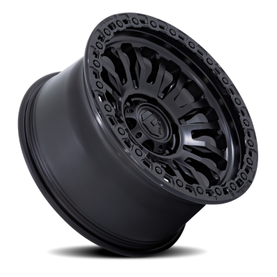 Aluminum Wheels 18X9 Rincon SBL FC857MB 8 On 180 Matte Black/Gloss Black Lip 124.2 Bore -12 Offset Fuel Off Road Wheels