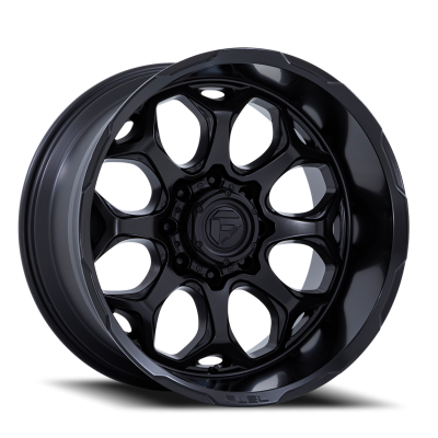 Aluminum Wheels 22X10 Scepter FC862 MX 8 On 180 Blackout 124.2 Bore -18 Offset Fuel Off Road Wheels
