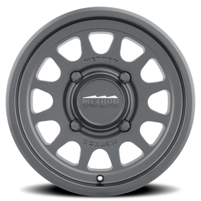 Aluminum Wheels 15x7 MR414 Bead Grip UTV Bolt Pattern 4 On 156 Offset 13 Lip Size 1.18 Matte Black MB Method