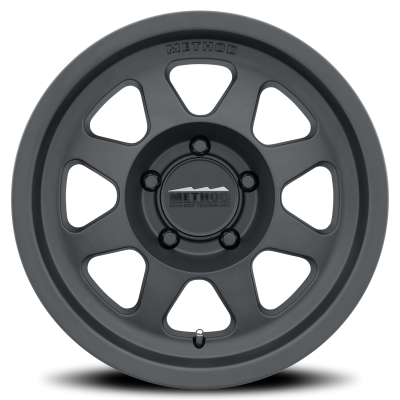 Aluminum Wheels 17x7.5 Bead Grip MR701 Bolt Pattern 5 On 160 Offset 50 Lip Size 0.98 Matte Black MB Method