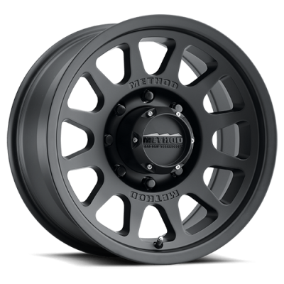Aluminum Wheels 17x9 Bead Grip MR703 Bolt Pattern 8 On 165.1 Offset -12 Lip Size 1.18 Matte Black MB Method