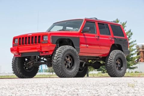 Jeep Front &amp; Rear Upper and Lower Quarter Panel Armor-84-96 Cherokee XJ Rough Country