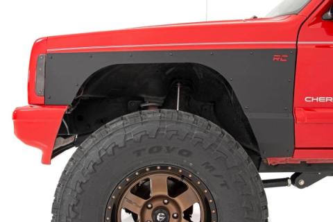 Jeep Front &amp; Rear Upper and Lower Quarter Panel Armor-97-01 Cherokee XJ Rough Country