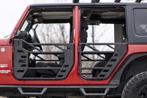 Jeep Rear Steel Tube Doors 07-18 Wrangler JK Rough Country