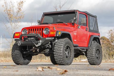 Jeep Full Width Front LED Winch Bumper 87-06 Wrangler YJ/TJ Rough Country