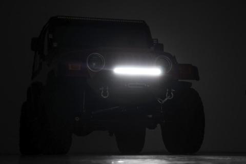 Jeep Full Width Front LED Winch Bumper 87-06 Wrangler YJ/TJ Rough Country