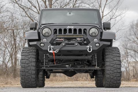Jeep Full Width Front LED Winch Bumper JK, JL, Gladiator JT Rough Country