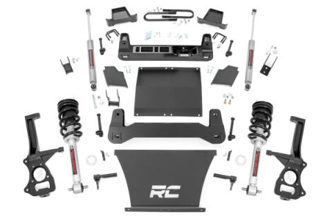 4 Inch Lift Kit AT4/Trailboss N3 Struts Silverado/Sierra 1500 (25-26) Rough Country