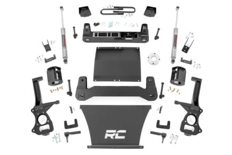 6 Inch Lift Kit Mono Leaf Rear Chevy Silverado 1500 2WD (2025-2026) Rough Country