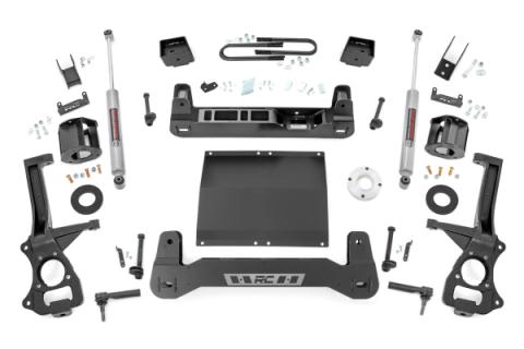 6 Inch Lift Kit Mono Leaf Rear Diesel Chevy Silverado 1500 2WD (25-26) Rough Country