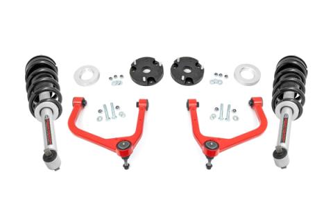 3.5 Inch Lift Kit N3 Struts Red Chevy/GMC SUV 1500 4WD (2021-2026) Rough Country