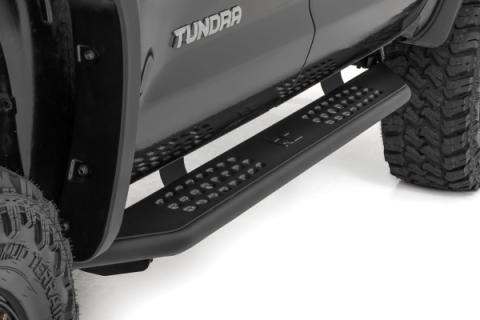 OV2 Running Boards Side Step Bars Crew Cab Toyota Tundra 2WD/4WD (07-21) Rough Country