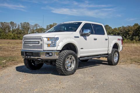 Ford Oval Nerf Step Bars 15-Up F-150 SuperCrew Cab Rough Country