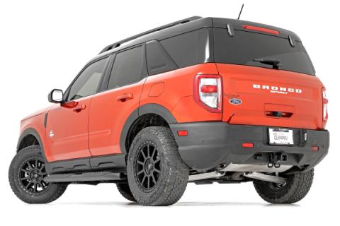 Oval Nerf Step 4.5 Inch Crew Cab Black 21-Up Ford Bronco Sport 4WD Rough Country