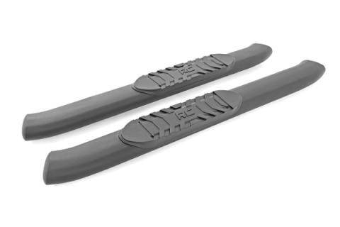 Oval Nerf Steps 2-Door Black Ford Bronco 2 Door 4WD 21-Up Rough Country