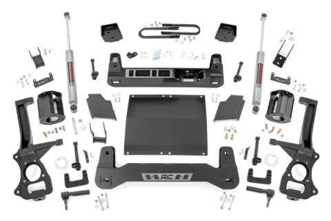 6 Inch Lift Kit Mono Leaf Rear Diesel Chevy Silverado 1500 4WD (25-26) Rough Country