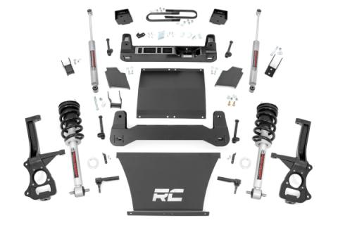 6 Inch Lift Kit Mono Leaf Rear N3 Struts GMC Sierra 1500 (25-26) Rough Country