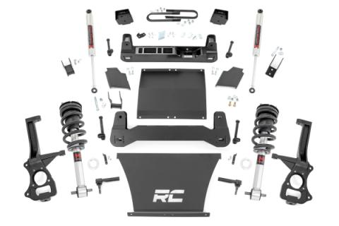 6 Inch Lift Kit Mono Leaf Rear M1 Struts/M1 GMC Sierra 1500 (25-26) Rough Country