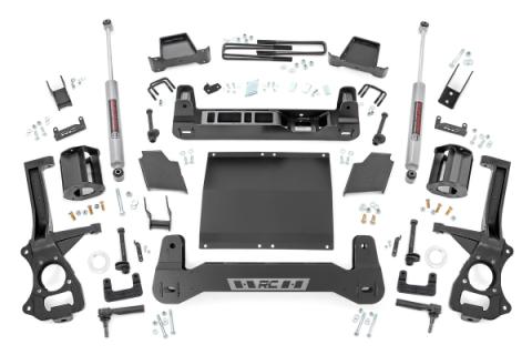 6.0 Inch Suspension Lift Kit Strut Spacers Diesel 19-20 Chevy 1500 PU 4WD/2WD Rough Country
