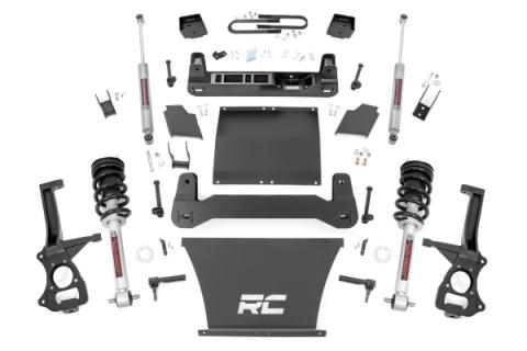 6 Inch Lift Kit Mono Leaf Rear N3 Struts GMC Sierra 1500 2WD/4WD (25-26) Rough Country