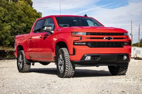 3.5 Inch Lift Kit Vertex Rear Mono Leaf Red Chevy Silverado 1500 (22-24) Rough Country